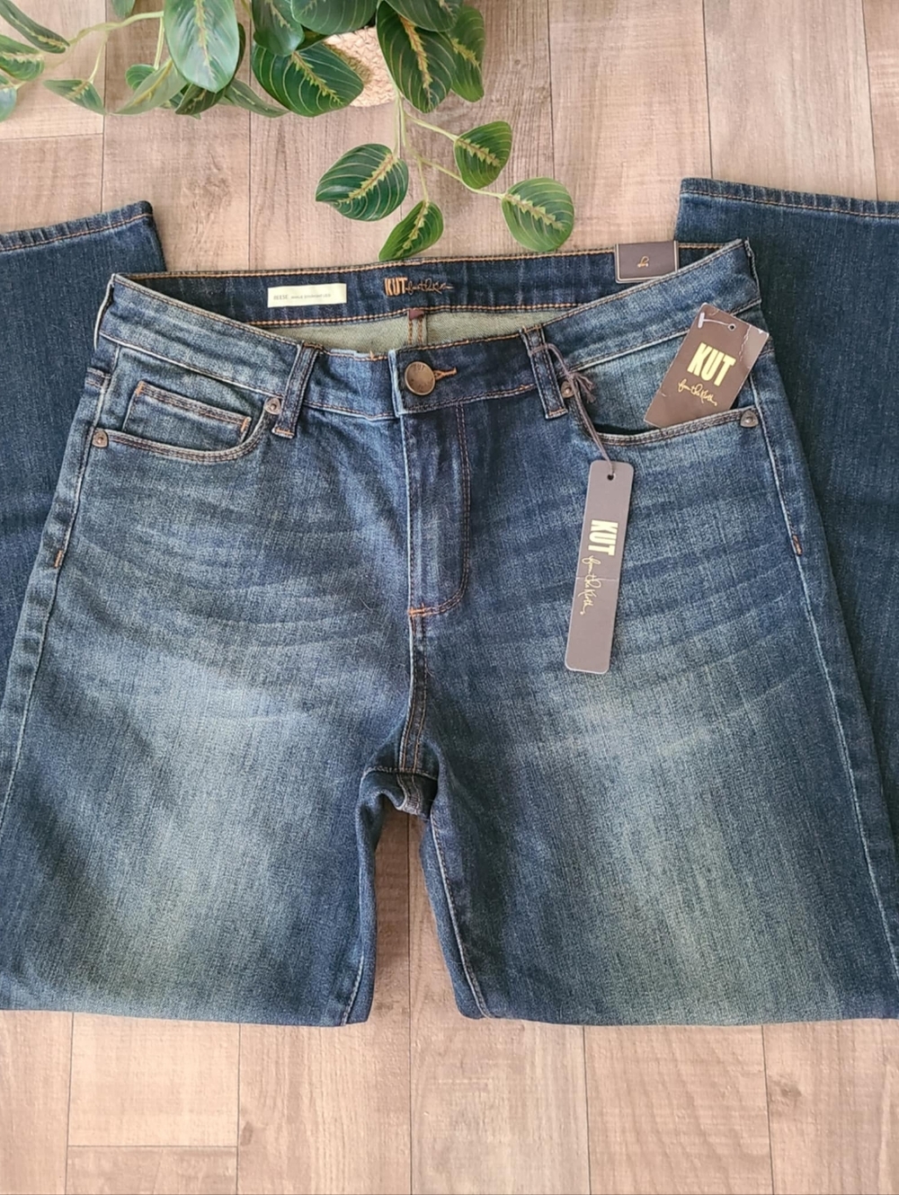 Kut from the Kloth Reese Ankle Straight Leg Size 10 - Picture 7 of 16